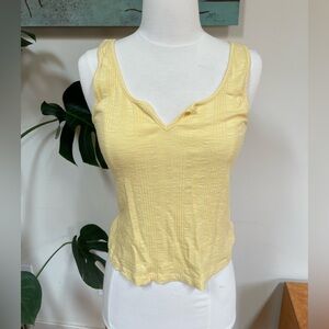 Anthropologie Pilcro Yellow Sleeveless Tank